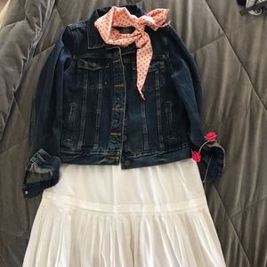 White cotton skirt